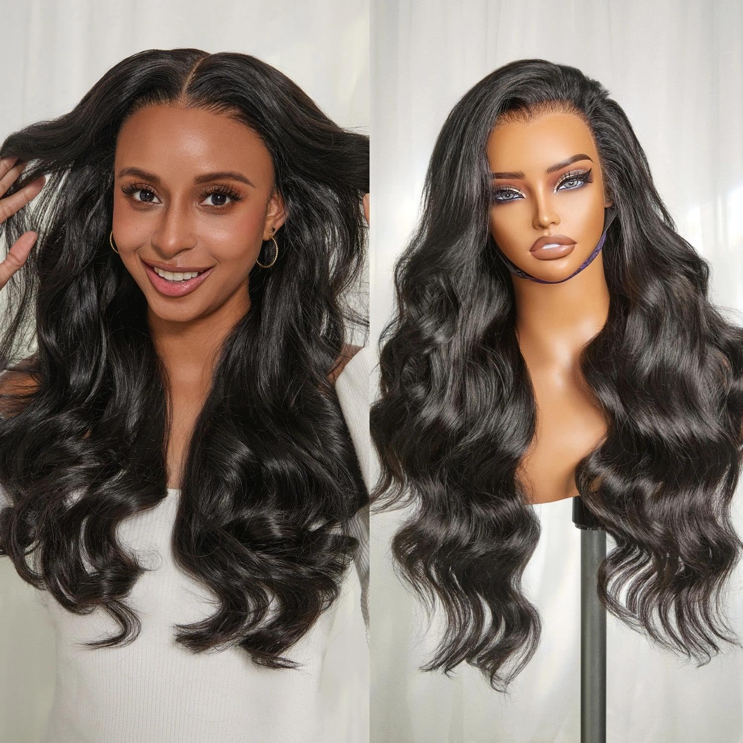 13x6 Transparent Lace Human Hair Wig